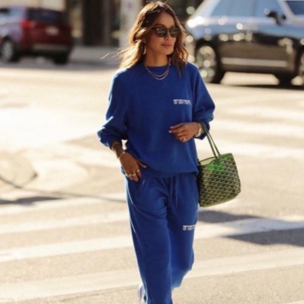 Sincerely Jules X Bandier Blue Sweatshirt and Jogger Set